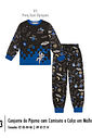 Pijama de Inverno Infantil Menino Sistema Solar Divertto PRETO
