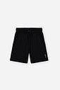 Conjunto Infantil Sportwear Refletivo com Camiseta Dry Sport e Bermuda em Nylon Techno Touch BRANCO/PRETO