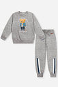 Conjunto Infantil Moletom com Estampa Ursinho – Look de Inverno Quentinho e Confortável