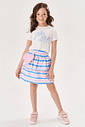 CONJ BLUSA,SAIA/SHORTS E BOLSA NAT/AZ HORTENS/RS IO