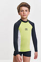 Conjunto Infantil Camiseta UV Manga Longa e Sunga Boxer Preto