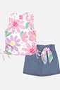 CONJ BLUSA E SHORTS/SAIA RS CINTI/AZ JEANS ME