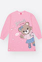 Vestido Infantil Menina em Moletom Adorable Bear Beli.me