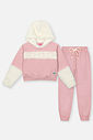 Conjunto Infantil Menina Blusão Com Pelo E Calça Rosa Mundo Cinti