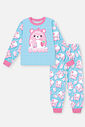 Pijama Infantil Menina Blusa Sweet E Calça Azul Mundo Cinti