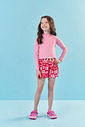 Shorts Menina Cereja Rosa