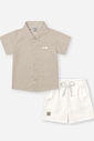 Conjunto Bebê Menino Camisa Florença e Bermuda Croissant