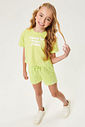 Conjunto Monocromático Blusa Cropped E Short Rosa Abrange