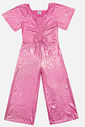Macacão Infantil Menina Brilho Rosa CTV