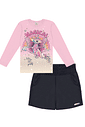 CONJ BLUSA E SHORTS RS IOGURTE/PRETO