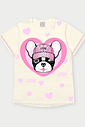 Conjunto Infantil Menina Bulldog Rosa Abrange