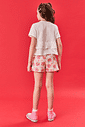 Conjunto Infantil Menina Blusa E Short Strawberry Natural E Vermelho Cinti Conjunto Infantil Menina Blusa E Short Strawberry Natural E Vermelho Cinti