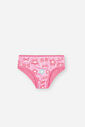 Biquíni Infantil em Malha UV com Estampa Floral Rosa Neon – Moda Praia Floral Menina Verão ROSA NEON FORTE