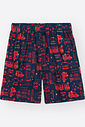 Pijama de Verão Infantil Menino Dept. de Bombeiros Divertto VM MARTE/AZ MARINHO