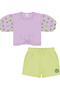 CONJ BLUSA E SHORTS LL LIBERTY/VD PARADI