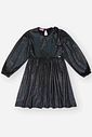Vestido Infantil Menina Brilho Preto Mundo Cinti