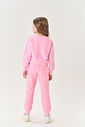 Conjunto Infantil Menina Blusão Hello E Calça Rosa Mundo Cinti