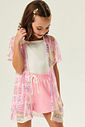 CONJ BLUSA ,SHORTS E KIMONO NAT/LL LIBERT/LL LIB