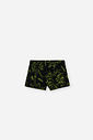 Conjunto Infantil Menino Camiseta UV e Sunga Boxer Palmas Verde