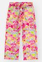 Calça Infantil Menina Wide Leg em Tela Corações