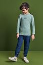 Calça Jogger Infantil Menino em Denim com Elastano Divertto