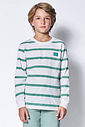 Camiseta Manga Longa Infantil MCamiseta Infantil Listrada Manga Longa – Básico Estiloso para Look de Inverno Confortávelenino Listrada Kippos