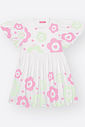 Vestido Infantil Menina com Saia Fluida e Estampa de Flores – Vestido Mundo Cinti