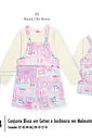 Conjunto Menina Coelha Patchwork Mundo Cinti