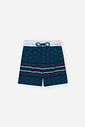 Boardshort Infantil Elementos Marítimos em Nylon com Elastano