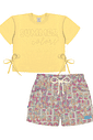 CONJ BLUSA E SHORTS AM BUTTER/AM BUTTER