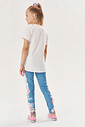 Legging Infantil Menina Total Print Azul Amarelo Cinti