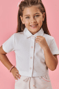 Camisa Infantil Menina Tutti-Frutti Estampa Costas Branco Mundo Cinti