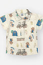 Conjunto Bebê Menino Camisa Fazendinha e Bermuda Musgo