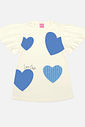 CONJ BLUSA E CICLISTA NATURAL/AZ HORTENCIA