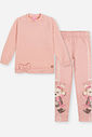 Conjunto Menina em Matelasse Ursinha Rose Mundo Cinti