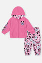 Conjunto Bebê Menina Jaqueta E Calça Panda Rosa Mundo Cinti