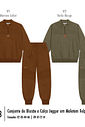 Conjunto Infantil Moletom Felpado Básico – Look de Inverno Quentinho e Confortável para o Dia a Dia