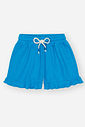 Conjunto Infantil Menina com Franzido Monocromático Azul CTV