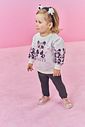 Conjunto Bebê Menina Blusão Panda E Legging Natural Mundo Cinti