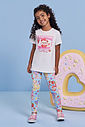 Conjunto Infantil Blusa Ursinho e Legging Frutinhas Porcelana