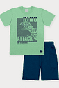 CONJ CAMISETA E BERMUDA VD AFETO/AZ MARINHO