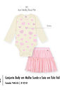 Conjunto Bebê Menina com Tule Corações Mundo Cinti