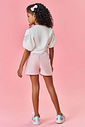 CONJ BLUSA E SHORTS NATURAL/AZ JEANS MED