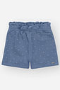 Shorts Infantil Fashion em Molecotton Denim com Strass AZUL JEANS MEDIO