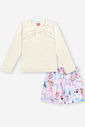 Conjunto Menina Laço Princesas Cinti Mundo Cinti
