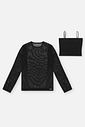 Blusa Infantil Menina Tule Preto CTV