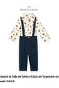 Conjunto com Suspensório Bebê Menino Rodeio Divertto