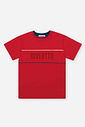 Camiseta Infantil Menino Divertto em Meia Malha Vermelha