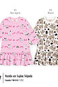 Vestido Felpado Bebê Menina Cute Print Beli.me