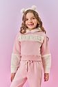 Conjunto Infantil Menina Blusão Com Pelo E Calça Rosa Mundo Cinti
